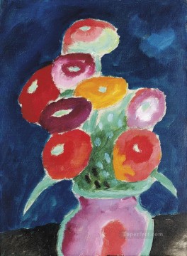 Alexey Petrovich Bogolyubov Painting - Flores en un jarrón 1918 Alexej von Jawlensky
